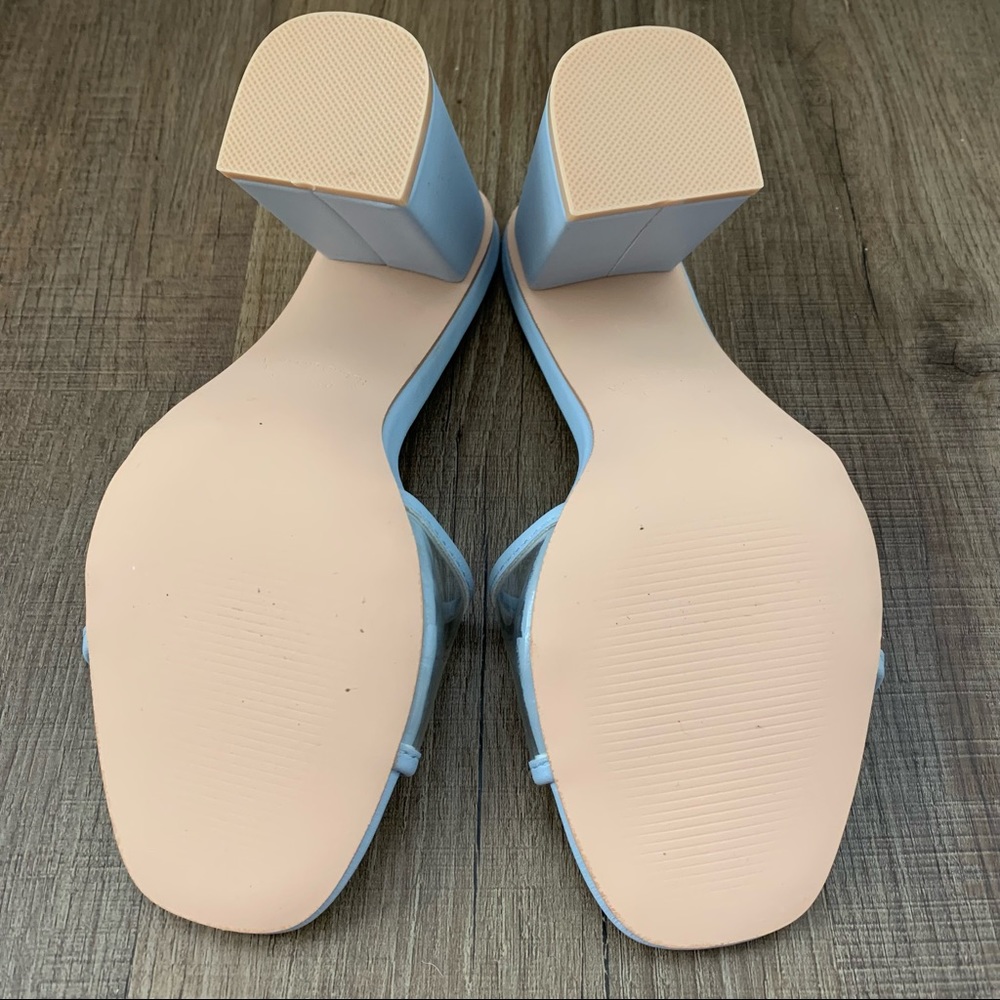 Forever 21 Light Baby Blue Clear Heels - Picture 5 of 8